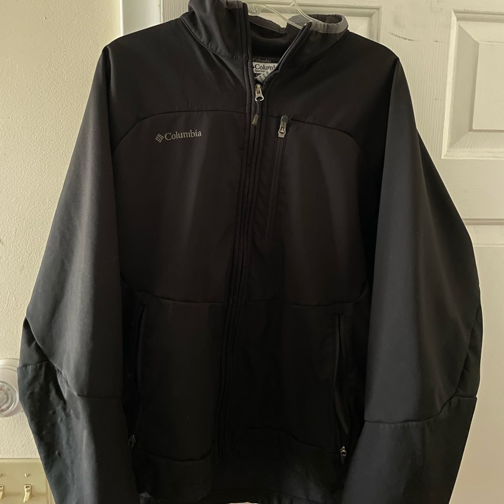 Columbia Black Zip-Up Jacket Fleece